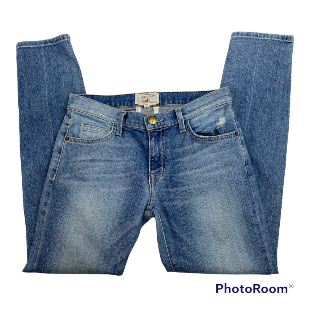 Jeans Current Elliot Womens The Fling Heirloom Repair Slim Boyfriend Jeans - Picture 4 of 14